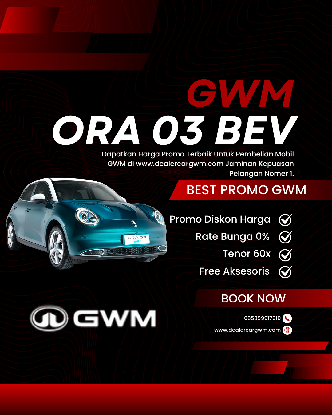 Mobil Listrik GWM Ora EV Terbaru Surabaya