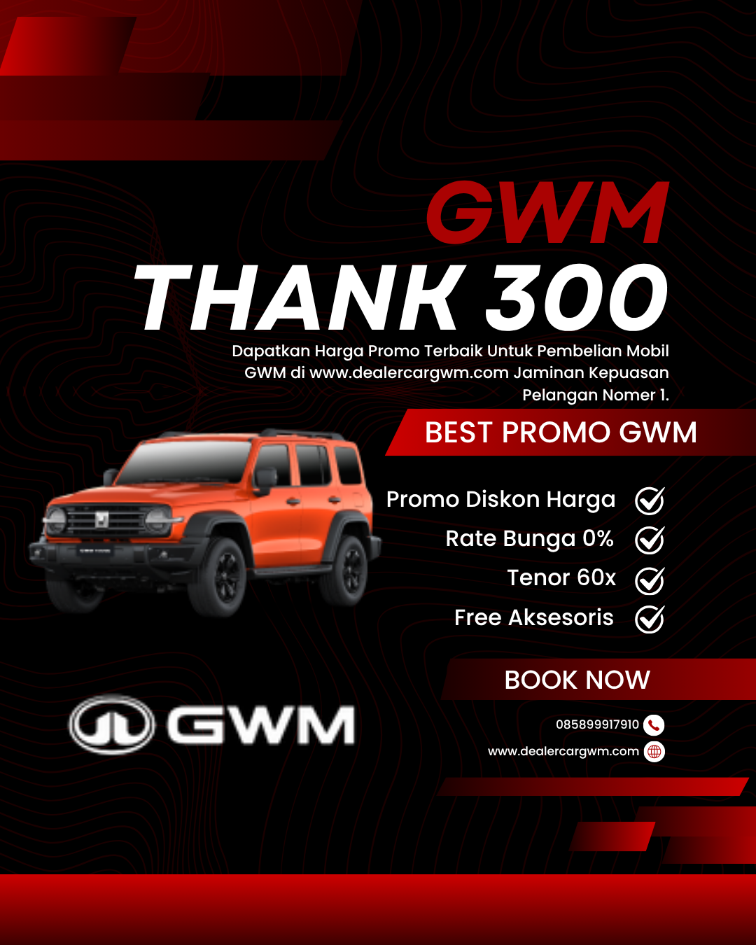 Spesifikasi GWM Tank 300 Offroad SUV Surabaya